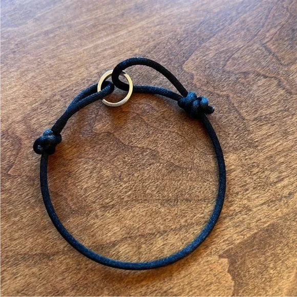 Cartier Love White Gold Cord Bracelet Black – Authentic, Minimalist Classic - Picture 2 of 3